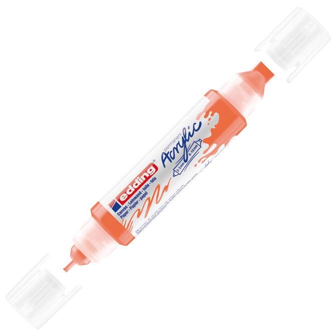 Boja akrilna u tubi obostrana 3D Edding 5400066 fluorescentno narančasta!!