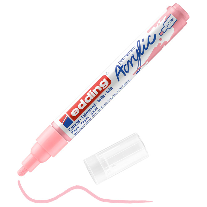 Marker akrilni 2-3 mm Edding 5100935 prljavo pastelno rozi