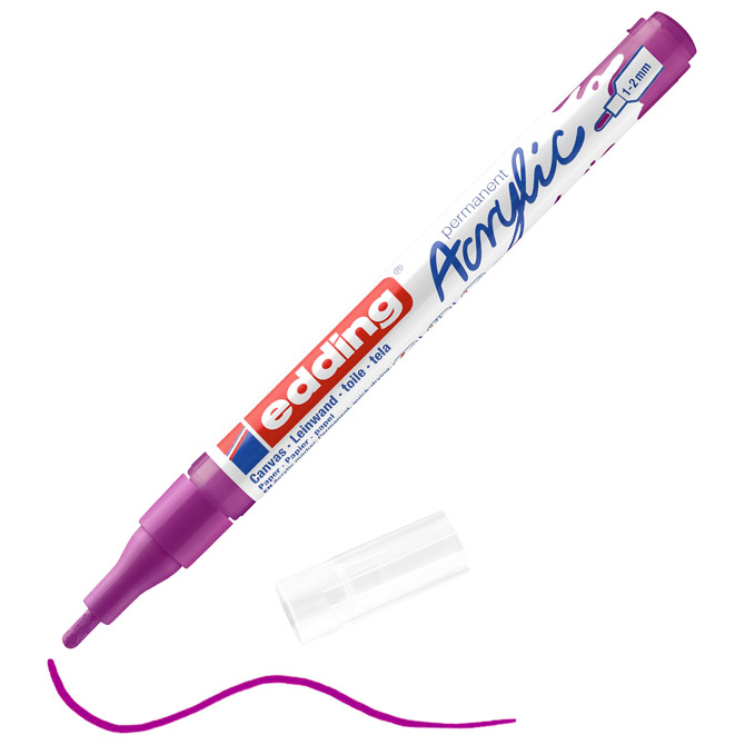 Marker akrilni 1-2 mm Edding 5300910 ljubičasti