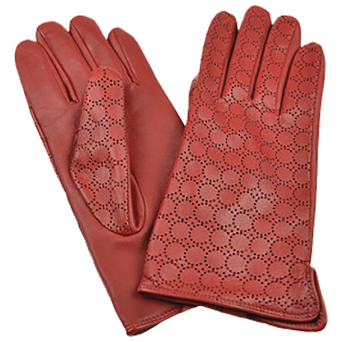 Rukavice kožne ženske Galko 71-0073-R03 crvena L