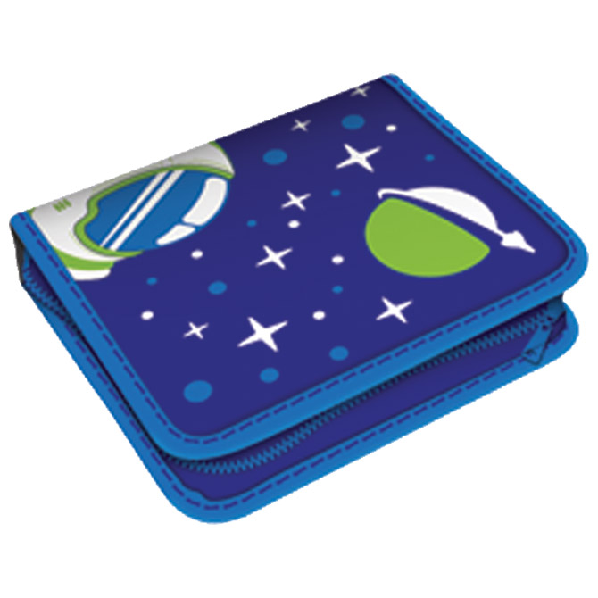 Pernica puna 1zip 2preklopa Space 1B Connect plavo-zelena