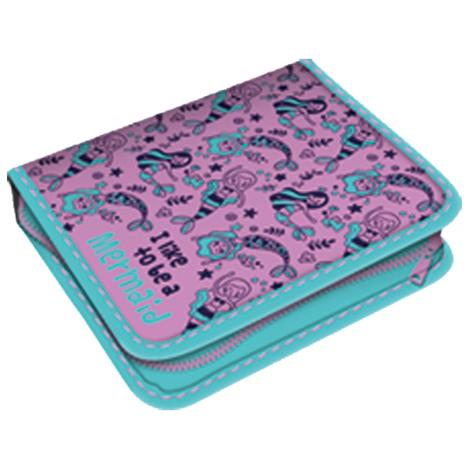 Pernica puna 1zip 2preklopa Mermaid 1A Connect lila-tirkiz!!