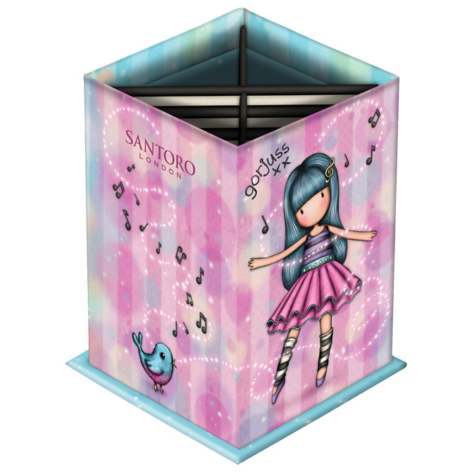 Čaša za olovke karton kvadratna sa postoljem Gorjuss 404GJ07