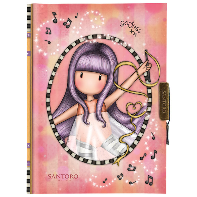 Teka tvrdi uvez s ključem Little Dancer Gorjuss 577GJ20