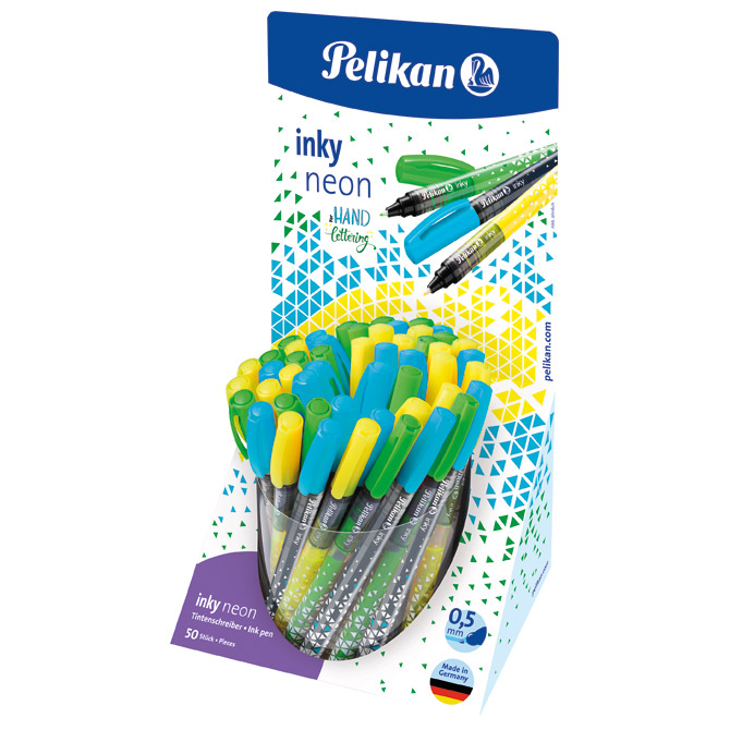Flomaster fineliner 0,5mm u čaši pk50 Inky Pelikan 604574 neon sortirano!!