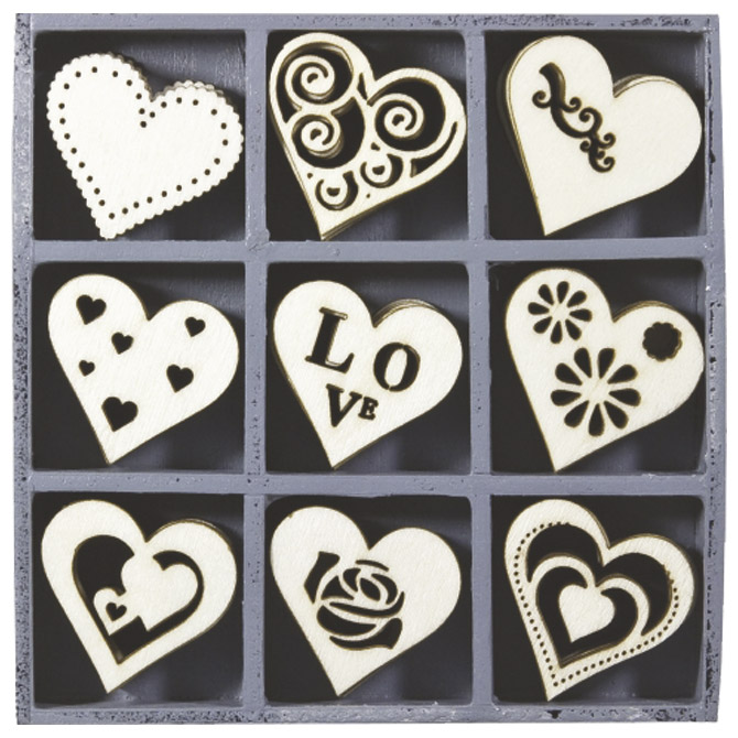 Ukras drveni pk45 Srca Knorr Prandell 21-18521111 sortirani motivi-natur!!