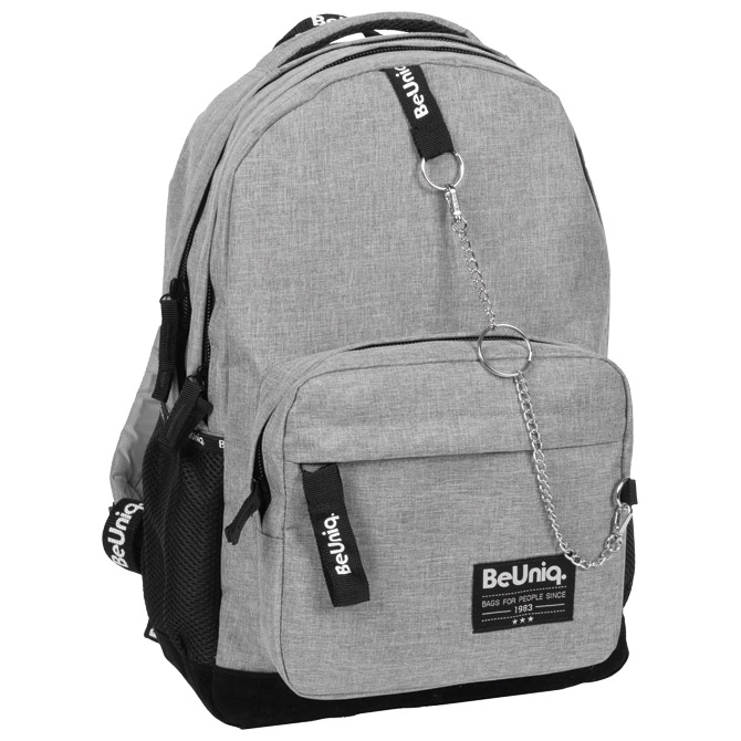 Ruksak školski BeUniq 21-228G sivi
