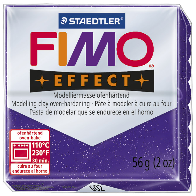 Masa za modeliranje   57g Fimo Effect Staedtler 8020-602 glitter ljubičasta!!
