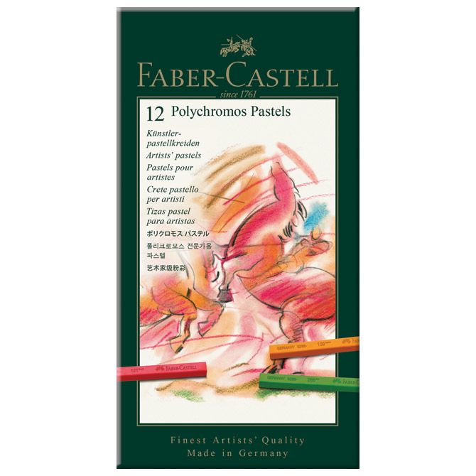Pastela suha 12boja Polychromos Faber Castell 128512!!