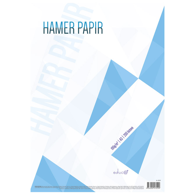 Papir Hamer A3 190g pk200 Educa bijeli!!