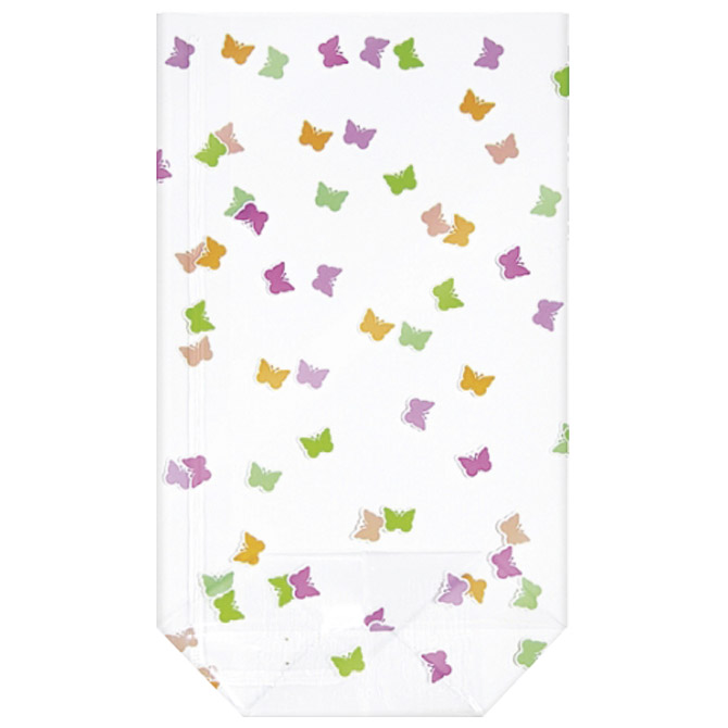 Vrećice ukrasne celofan 11,5x19 cm s leptirićima pk10 Heyda 20-30892 41 prozirne