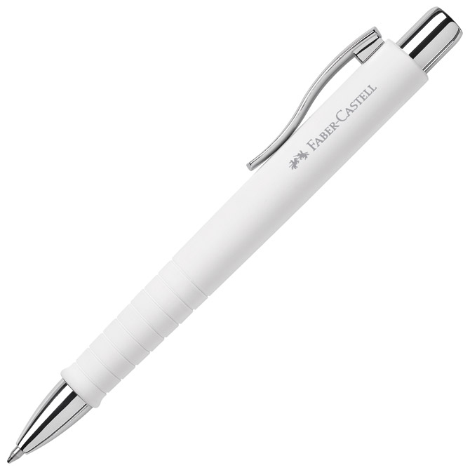 Olovka kemijska gumirana Poly Ball XB Faber Castell 241101 bijela!!