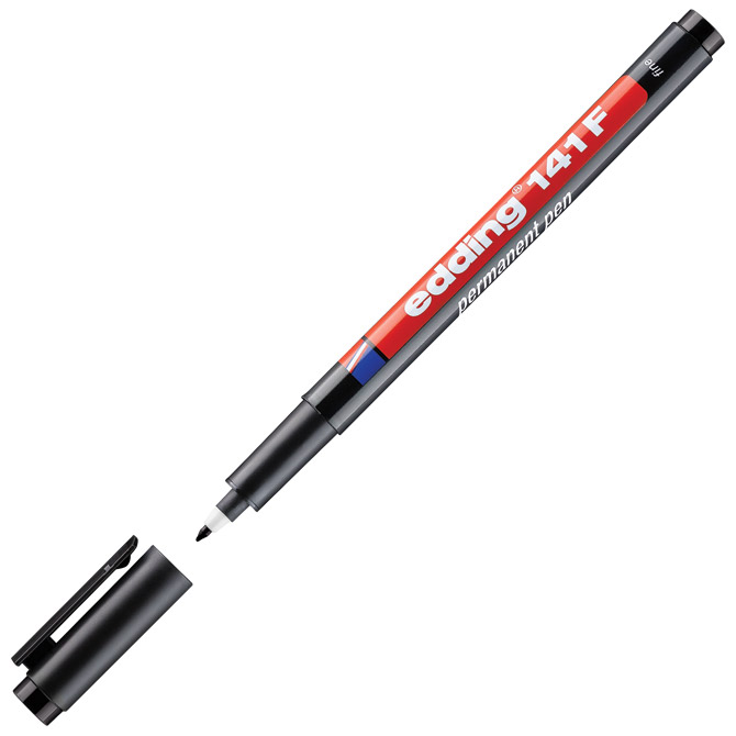 Marker OHP permanentni 0,6 mm Edding 141 F crni
