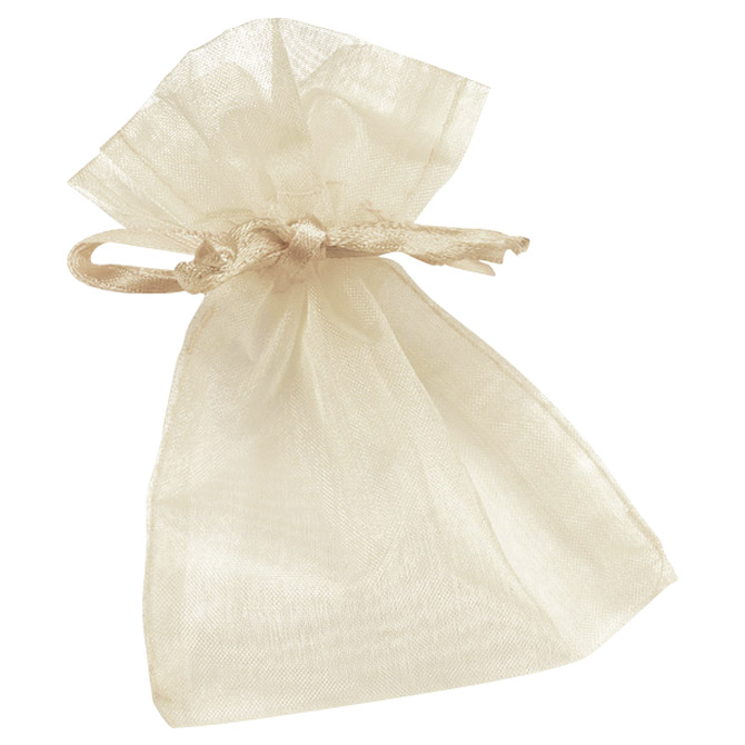 Vrećice ukrasne organdi 10x8 cm pk24 Knorr Prandell 21-6399428 bež