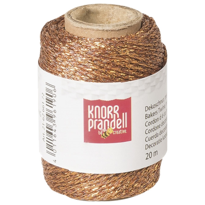 Špaga ukrasna metalik fi-1,5 mm/20m Knorr Prandel 21-6266172 bakrena