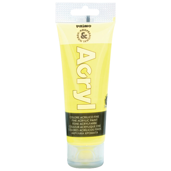 Boja akrilna  75ml pvc tuba Primo 420TAF75210 fluorescentno žuta