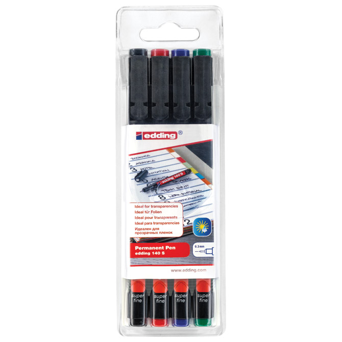 Marker OHP permanentni 0,3 mm Edding 140 S/4 S