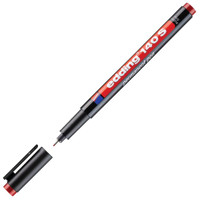 Marker OHP permanentni 0,3 mm Edding 140 S crveni