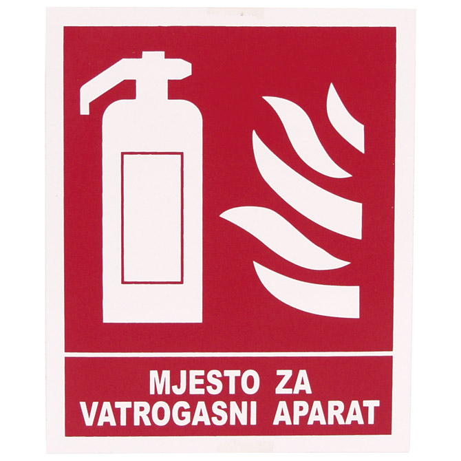 Naljepnice "Mjesto za vatrogasni aparat" Etikgraf!!