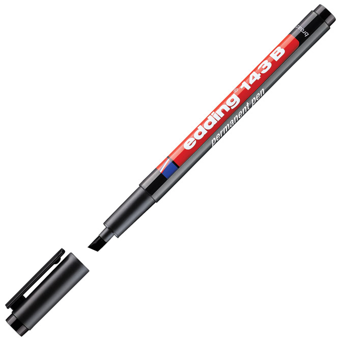Marker OHP permanentni 1-3 mm Edding 143 B crni