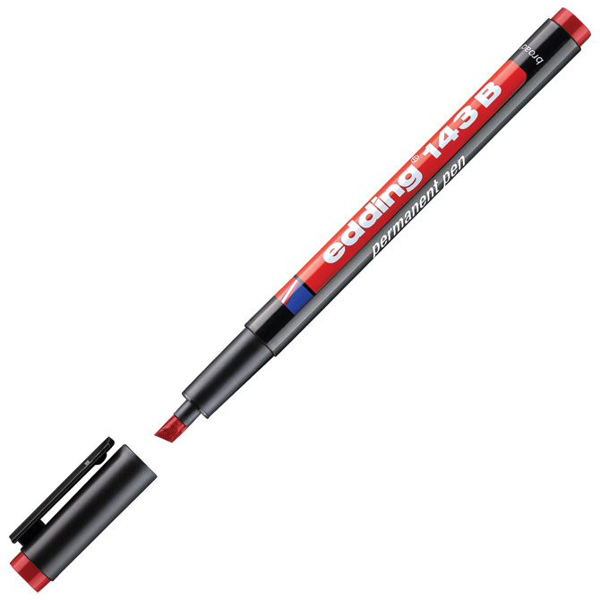 Marker OHP permanentni 1-3 mm Edding 143 B crveni