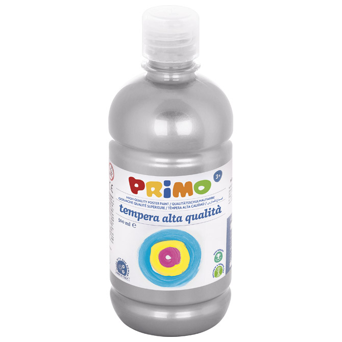 Boja tempera  0,5 litre Primo 201TL500910 srebrna