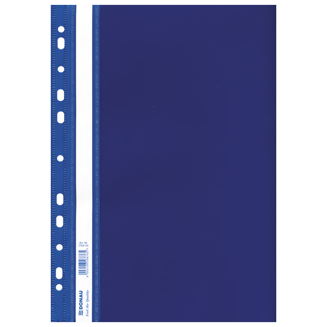 Fascikl mehanika euro pp A4 uložni Donau 1704001PL-10 plavi