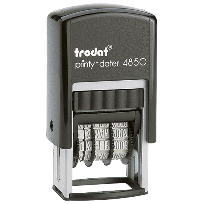 Printy-Datumar H-3,8 mm+tekst ploča 25x5 mm Trodat 4850