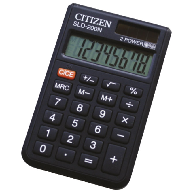Kalkulator komercijalni  8mjesta Citizen SLD-200NR crni!!