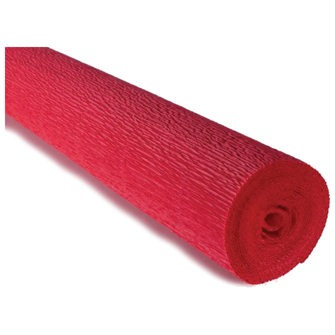 Papir krep 180g 50x250 cm Cartotecnica Rossi 580 jarko crveni