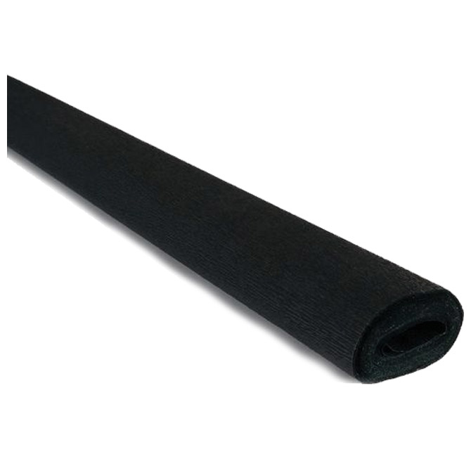 Papir krep  40g 50x250 cm Cartotecnica Rossi 340 crni