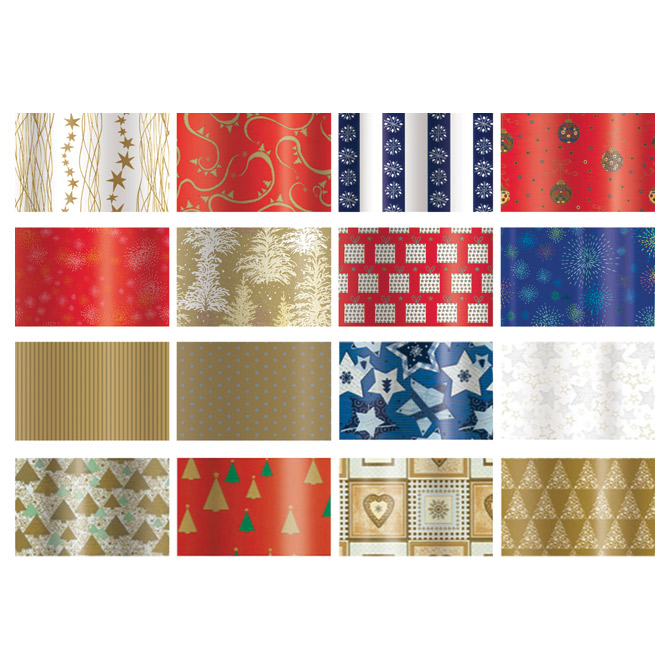 Papir ukrasni rola 70x200 cm Hot Metal novogodišnji Rex-Saul Sadoch HM3J1NAT