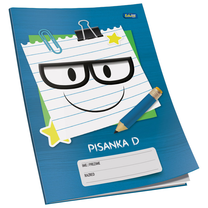 Obrazac školski pisanka "D" za 4razred Educa