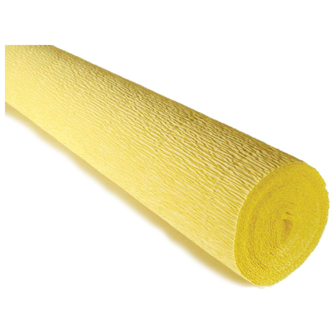 Papir krep 180g 50x250 cm Cartotecnica Rossi 574 svijetložuti