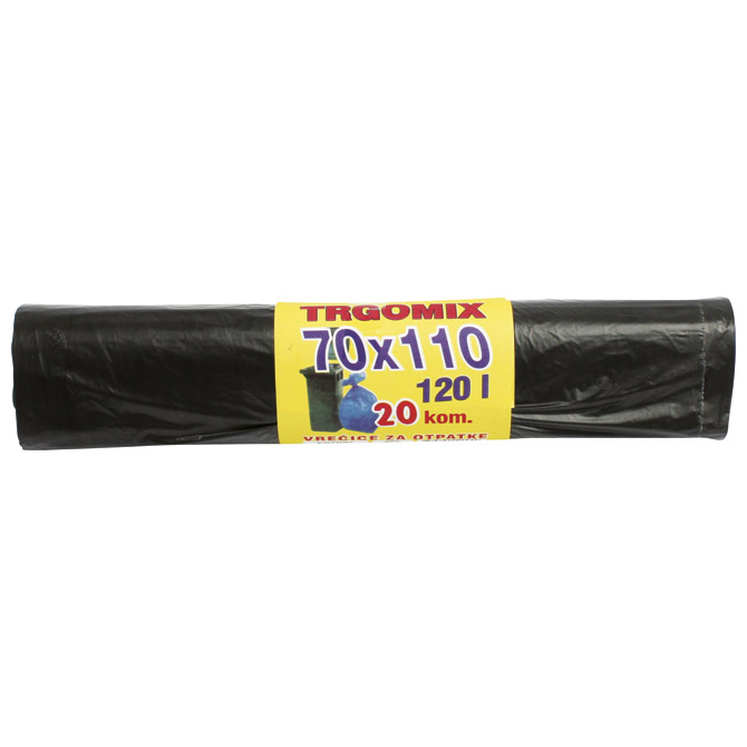 Vreća za smeće 120L 70x110 cm HD pk20 Trgomix
