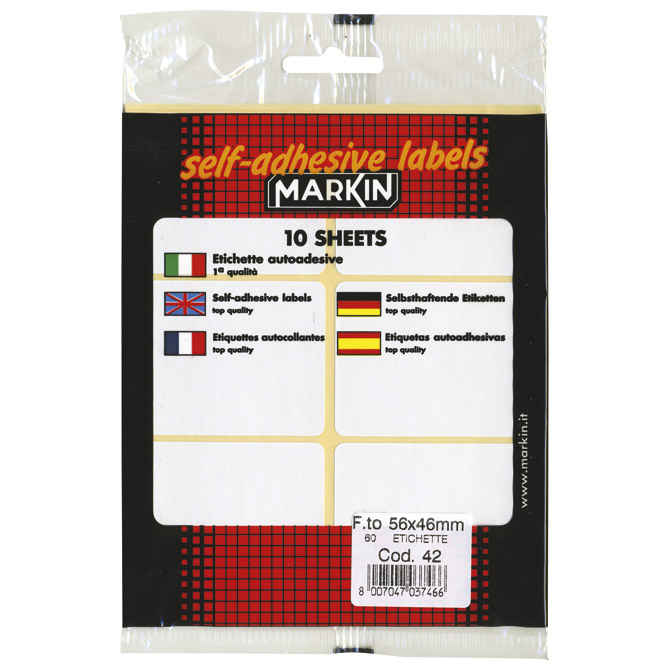 Etikete slep  56x46 mm pk10L Markin 10042 blister