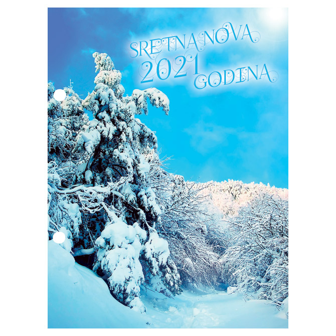 Uložak za stolni kalendar-standardne rupe 7 cm-tjedni