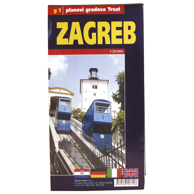 [000000512] Karta grada Zagreba-složiva Trsat