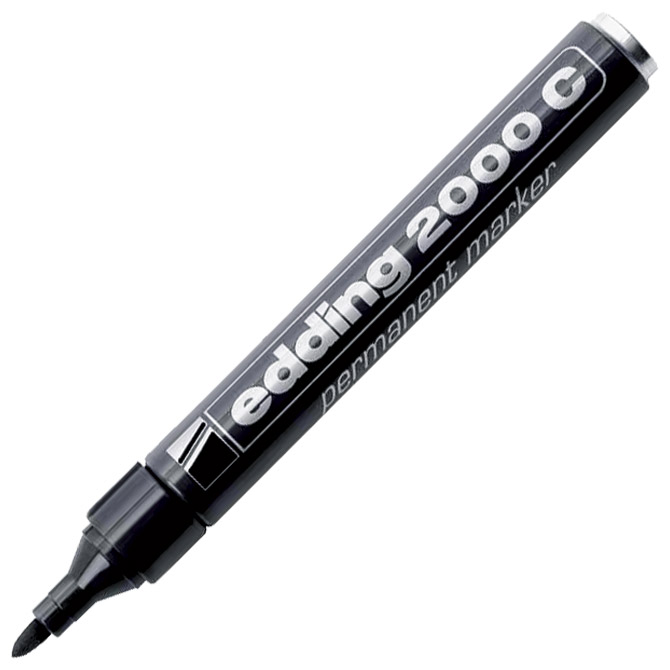 Marker permanentni 1,5-3 mm okrugli vrh Edding 2000C crni
