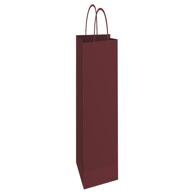 Vrećice ukrasne-boca 13x40x8 cm sjajna plastifikacija Fornax bordo