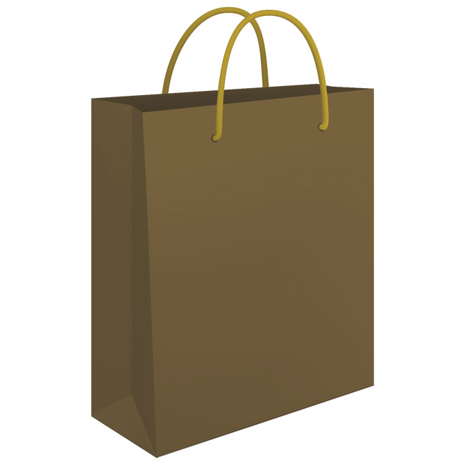 Vrećice ukrasne 24x39x9 cm sjajna plastifikacija Fornax zlatne