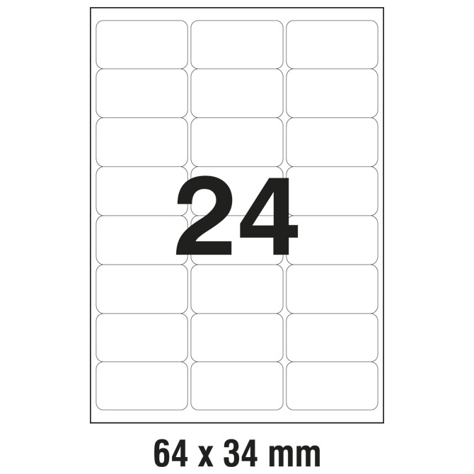 Etikete ILK  64x34mm pk100L Markin 210A425!!