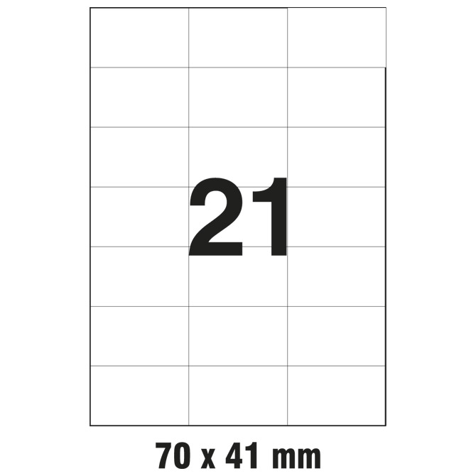 Etikete ILK  70x41 mm pk100L Markin 210C523