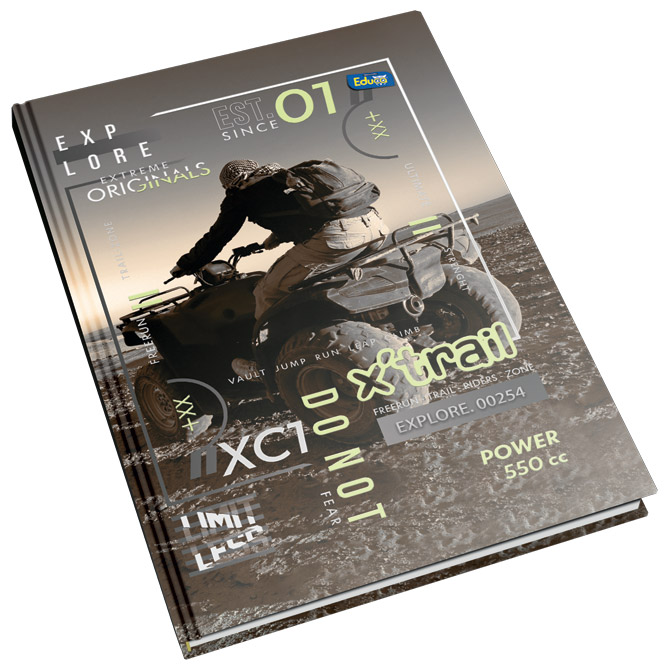 Teka tvrdi uvez A4 crte  96L 60g Educa