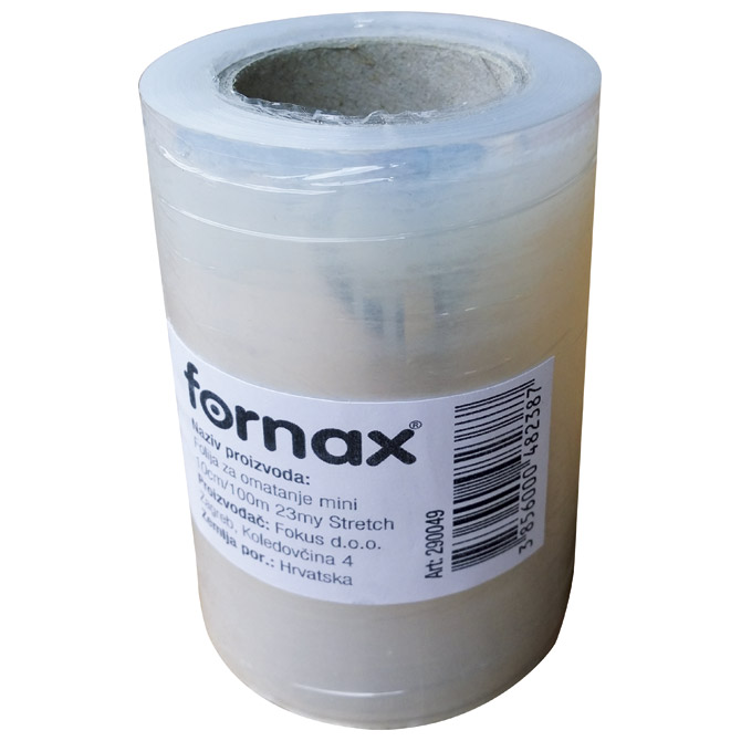 Folija za omatanje mini 10cm/100m Stretch Fornax prozirna!!