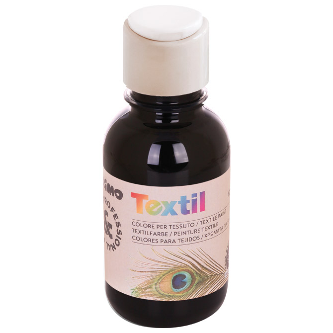 Boja tempera za tekstil 125ml Primo 410TX125800 crna