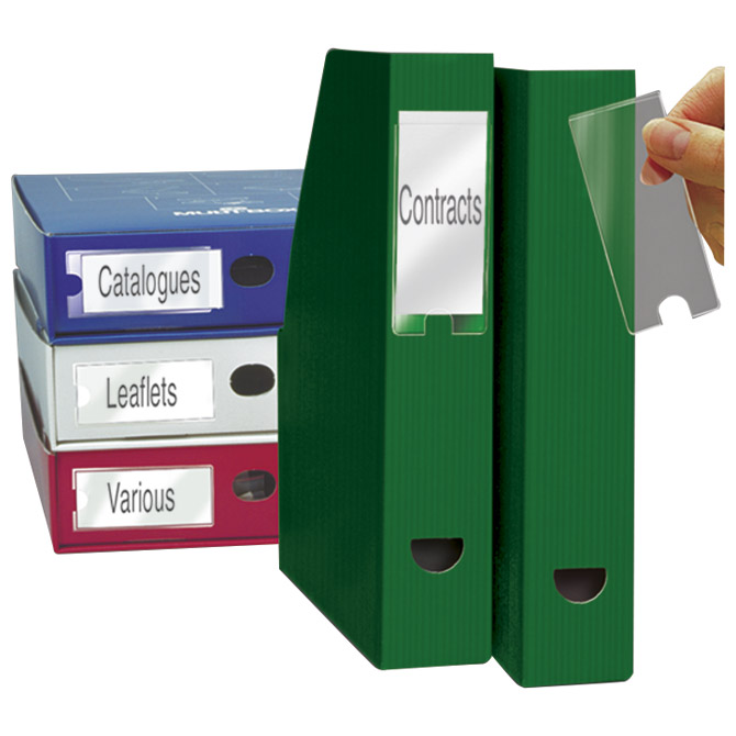 Etui za registrator samoljepljiv  55x150 mm+karton pk6 3L.(Djois)10340 blister