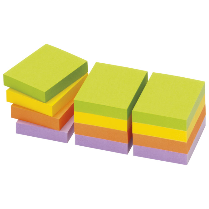 Blok samoljepljiv  40x50 mm 12x100L Spring Global Notes 5653-76 neon sortirano