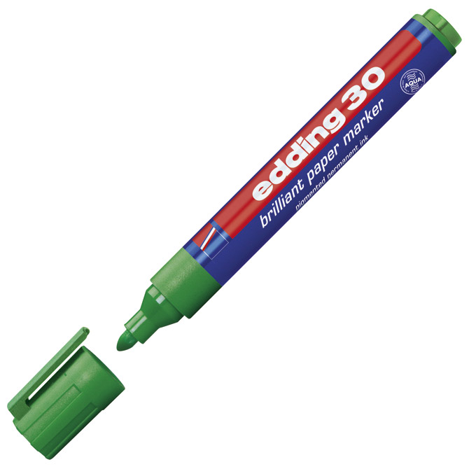 Marker briljant za papir 1,5-3 mm Edding 30 zeleni