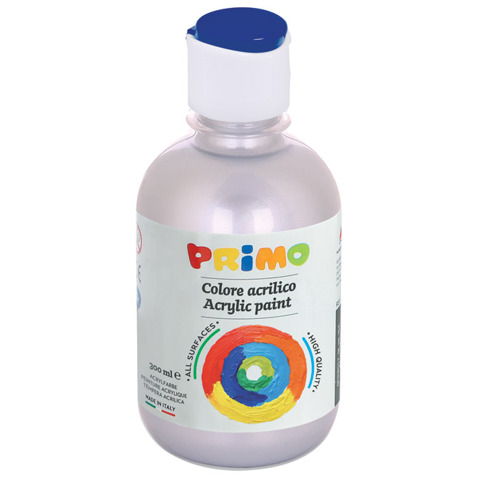 Boja tempera akrilna 300ml Primo 400TA300910 srebrna